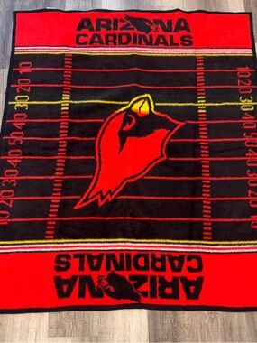 Vintage Arizona Cardinals Fleece Throw Blanket The Northwest Company NFL Team